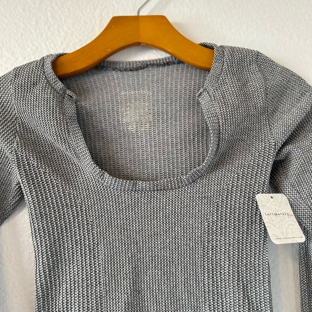 FP Intimately Clean Slate Layering Top in Heather Gray Size M/L - Picture 7 of 8